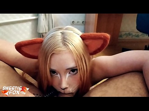 ❤️ Кицунэ заглотить хуй и сперма в рот Анальное видео на нашем сайте ️